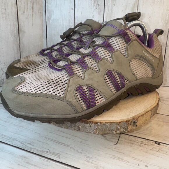 Merrell Shoes - Merrell Aluminum Dewberry Hiking Shoes Womens Size 9.5 Trail Sneakers Mesh